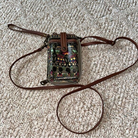 Womens Sakroots‎ small wallet clutch crossbody purse EUC - Picture 4 of 4